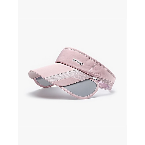 Verstellbarer Damen-Sonnenhut in verschiedenen Farben, Polyester-Sportkappe mit einziehbarem Schirm für Golf, Laufen, Tennis und Freizeitaktivitäten im Freien Image