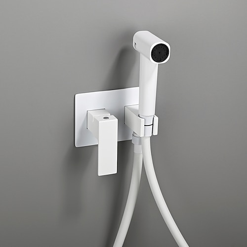 WC-Bidet-Set mit verdeckter Warm- und Kaltwasserfunktion, Handbrause für WC, Warmwasser Image