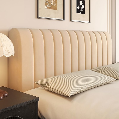 Verdickter, weicher Kopfteilbezug, vollständiger Schutz, universelles Bettrückenlehnenbezug-Set, staubdichter, weicher Kissen-Kopfteilschutz für Schlafzimmer Image