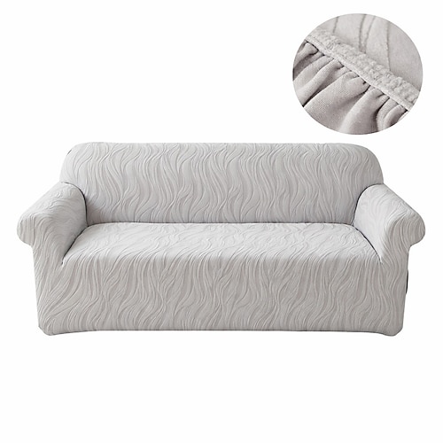 Elastischer Universal-Sofaüberzug, vollflächig, rutschfest und kratzfest, modernes, schlichtes Design, zum Schutz Ihrer Wohnzimmermöbel