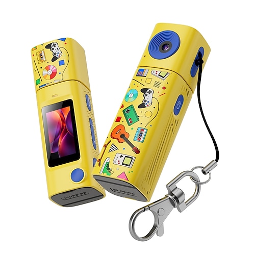 G10 Mini-Actionkamera für Kinder Teenager, 2K-HD-Videorecorder mit 230° drehbarem Objektiv TFT-LCD-Bildschirm, tragbare Taschen-Vlogging-Kamera, niedliche, kompakte Digitalkamera für Reisen,