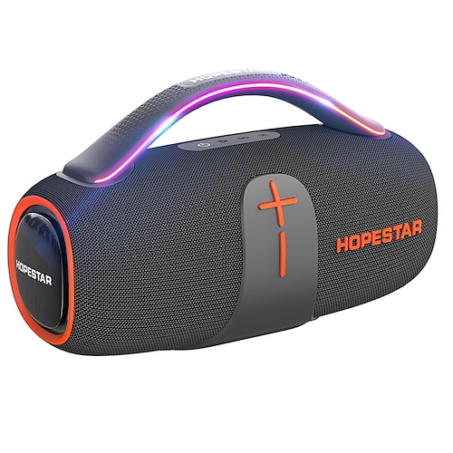70-Watt-Bluetooth-Lautsprecher, kabelloser tragbarer BT 5.3-Lautsprecher mit tiefen Bässen RGB-Beleuchtung, IPX6 wasserdicht, 8800 mAh Akku für die Fußball-Weltmeisterschaft 2026 zu Hause, immersives Image
