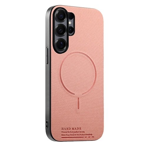 Handy Hülle Handyhüllen Für Samsung Galaxy S26 S25 Edge S24 FE S23 Ultra Plus A56 A36 A26 A16 A55 5G A35 5G Magnetische Adsorption Unterstützt kabelloses Laden Stoßfest TPU PU-Leder Image