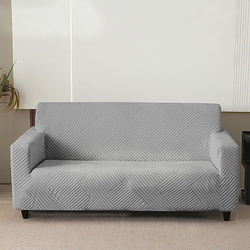 Wasserabweisender Stretch-Sofabezug, Jacquard-Überzug, rutschfest, waschbar, Möbelschutz, haustierfreundlich für Wohnzimmer Image