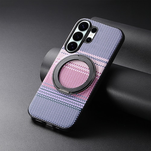 Handy Hülle Handyhüllen Für Samsung Galaxy S26 S25 Edge S24 FE S23 Ultra Plus A56 A36 A26 A16 A35 5G A15 Magnetische Adsorption Mit Ständer Stoßfest TPU PU-Leder Image