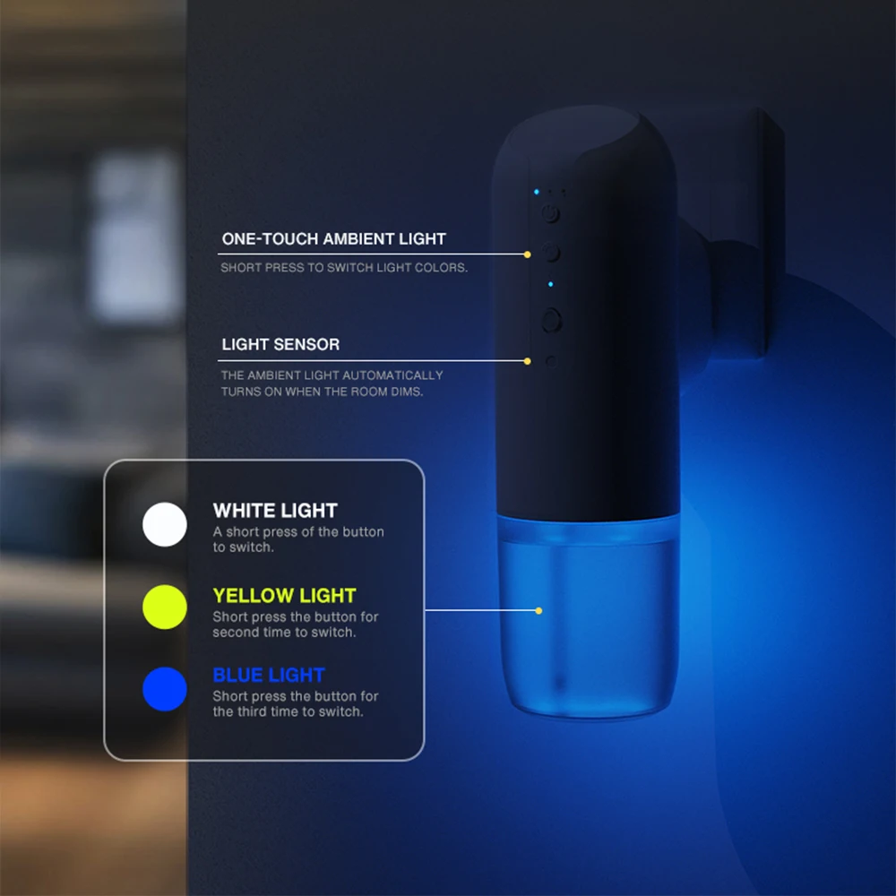 NAMSTE Diffusore Automatico Intelligente di Fragranze da 100m³, Deodorante per Ambienti con Diffusore a Presa Elettrica per Hotel, Casa e Bagno, Diffusore di Profumo da 150ml