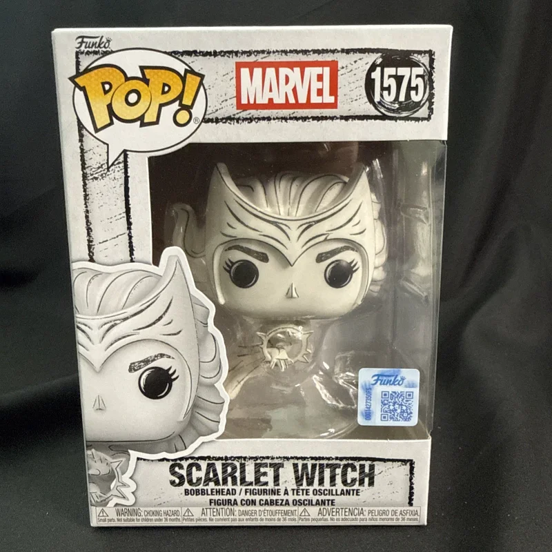 Funko POP Marvel Versione Sketch Disegnata a Mano Scarlet Witch Iron Man Spider-Man Wolverine Statuetta da Collezione Ornamento Giocattolo Regalo