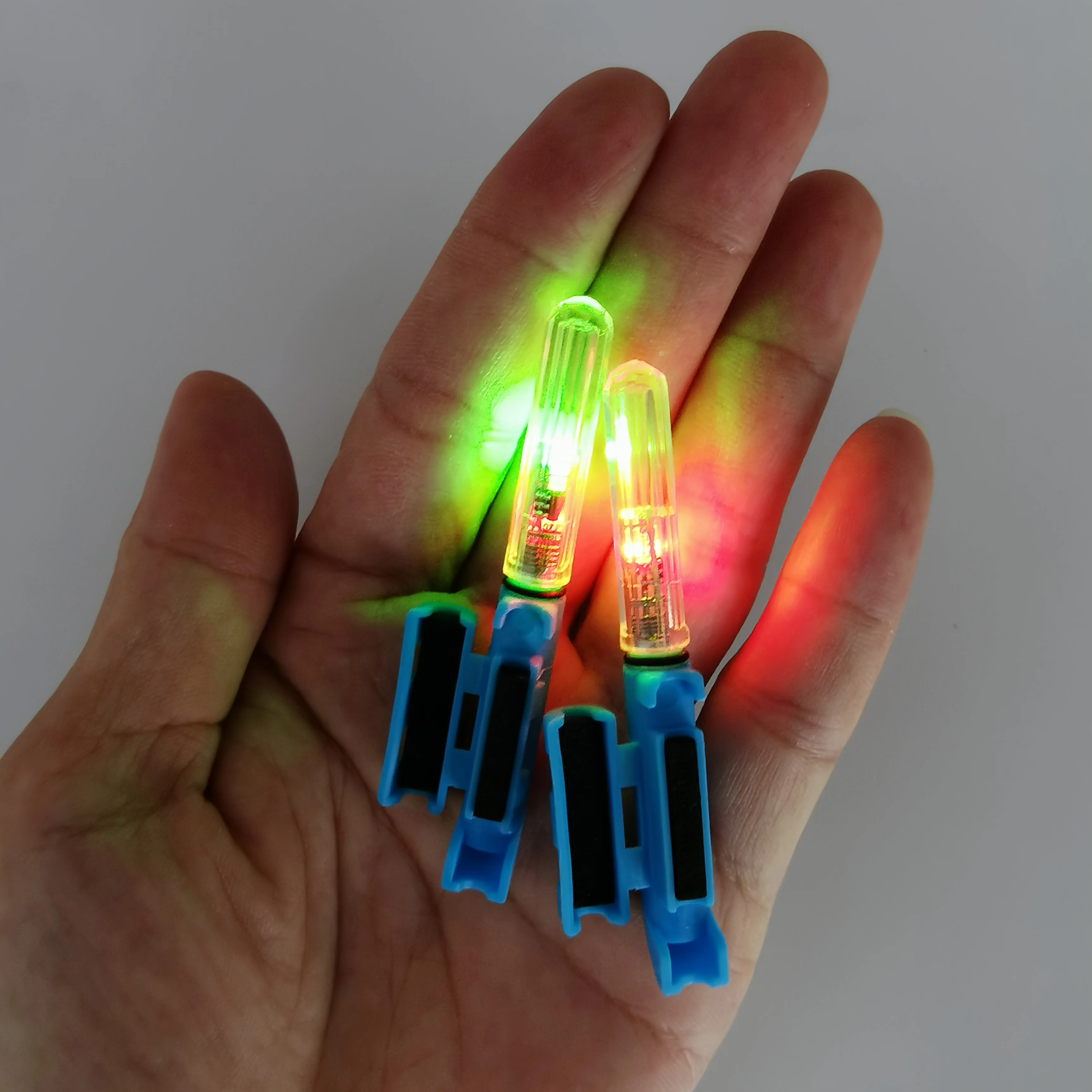 2 pz. Nuova luce notturna per punta canna da pesca, canna elettronica da rafting, canna da lancio, luce notturna con sensore per canna da mare, allarme per canna da pesca a rock fishing