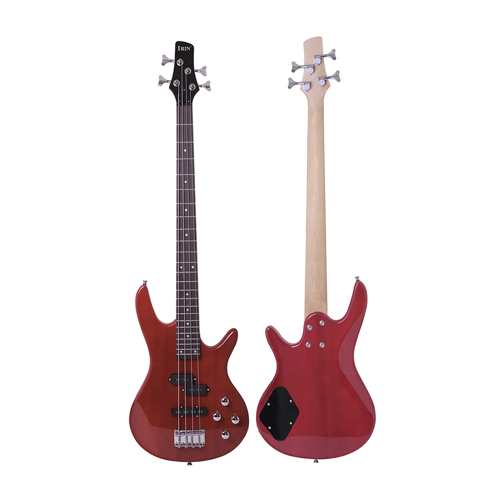 Professionelle 4-saitige E-Bassgitarre, 24 Bünde, E-Bass, Griffbrett aus massivem Holz, Saitenmusikinstrument Image