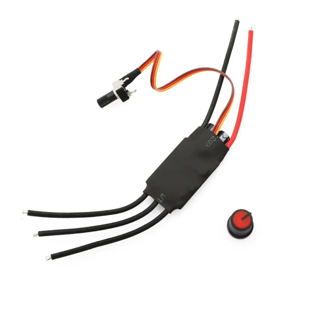 DC 7–24 V bürstenloser Motortreiber, 3-phasig, 200 W, BLDC, Hallless-DC-Motorantriebsplatine, DC bürstenloser Hochgeschwindigkeits-BLDC-Controller, ESC Image