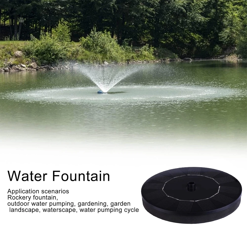 1 Stück Solar-Springbrunnenpumpe, unverzichtbar im Sommer, geeignet für Teiche, Schwimmbäder, Gärten, Solar-Springbrunnen, Außenpool