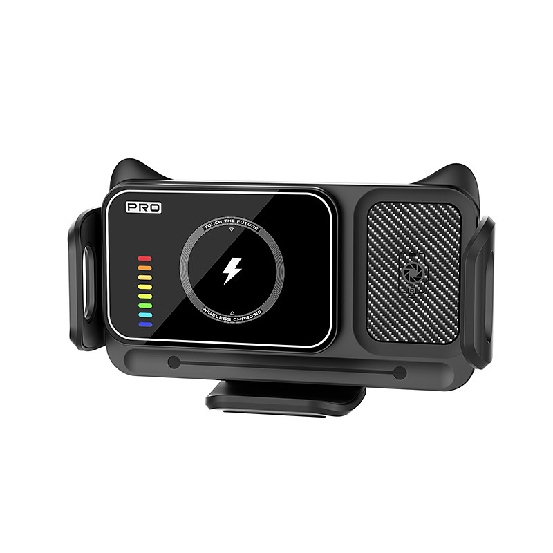 15W Wireless Car Charger Mount for Folding Phone Samsung Galaxy Z Fold 7 6 5, Pixel Fold Straight Phones, Auto-Clamping Car Phone Holder, Horizontal/Vertical View Air Vent Mount