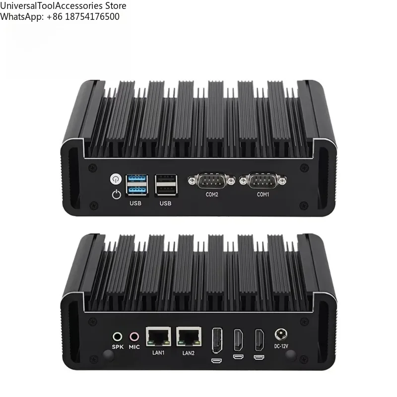 N100 DDR4 RAM MSATA SSD Gigabit LAN RS232 COM HD DP Lüfterloser Industrie-Mini-PC Linux-Computer Image