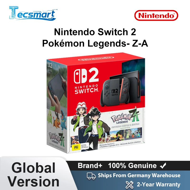 Nintendo Switch 2+Pokémon Legends – Z-A, 7,9-Zoll-LCD-Display, Joy-Con2-Handgriff, Konsole, stabiler TV-Modus, Videospiel, DLSS, HDR, 120 Hz