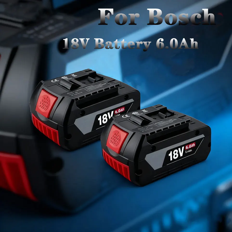 100 % für BOSCH 18-V-Akku, originaler Lithium-Akku für BOSCH-Akkupack, 6,0 Ah, originaler wiederaufladbarer Werkzeugakku Image