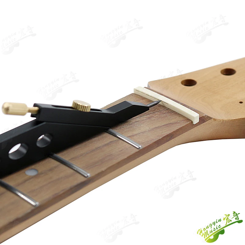HUATOOL Gitarrenmutter Scrbe Tool Mark Mutter und Sattelhohe E-Gitarre klassische Gitarre Produktion Reparatur Einstellwerkzeug Image