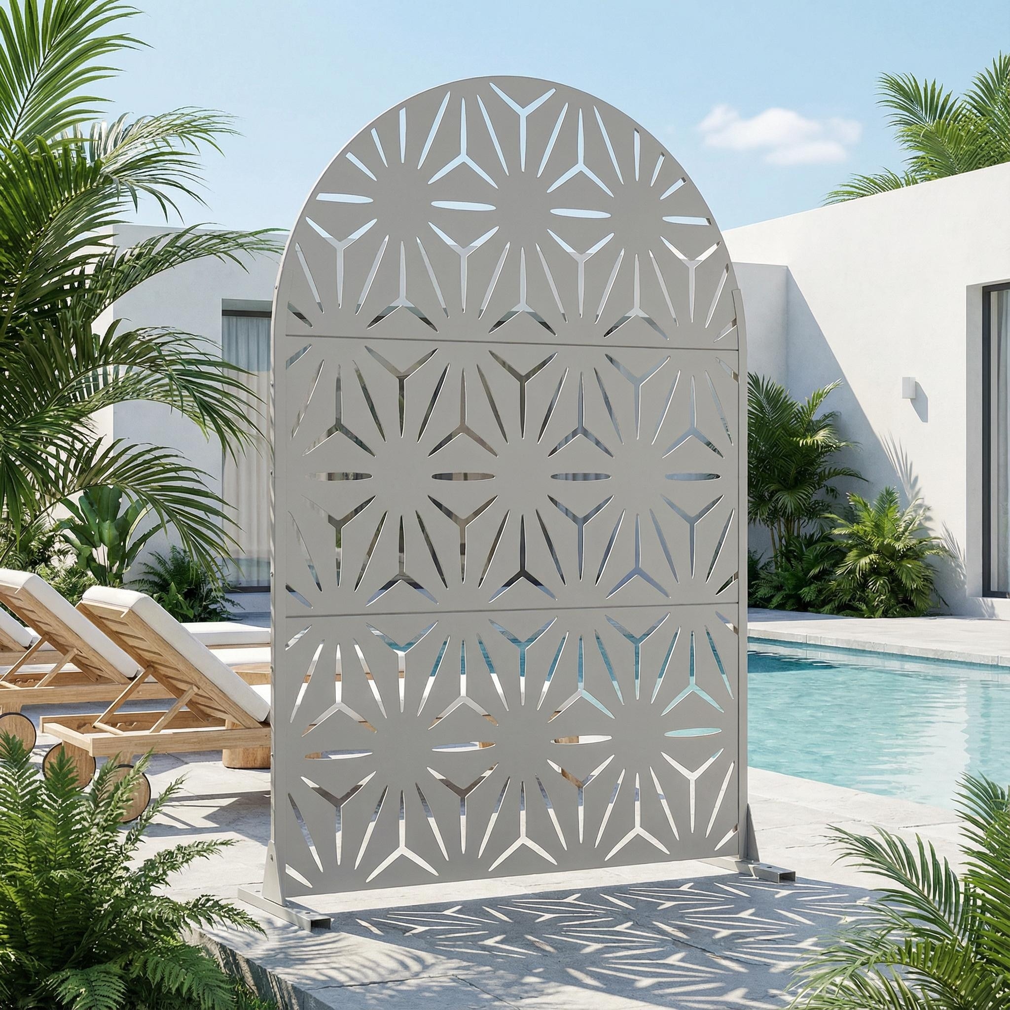 Metal Privacy Screen Outdoor Privacy Screen Outdoor Privacy Panel - 72*47