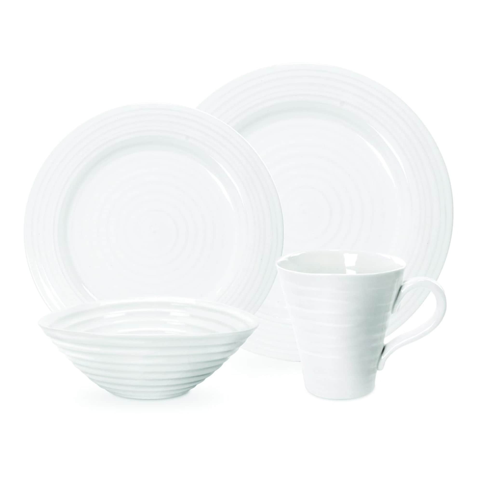 Portmeirion Sophie Conran White 4 Piece Place Setting