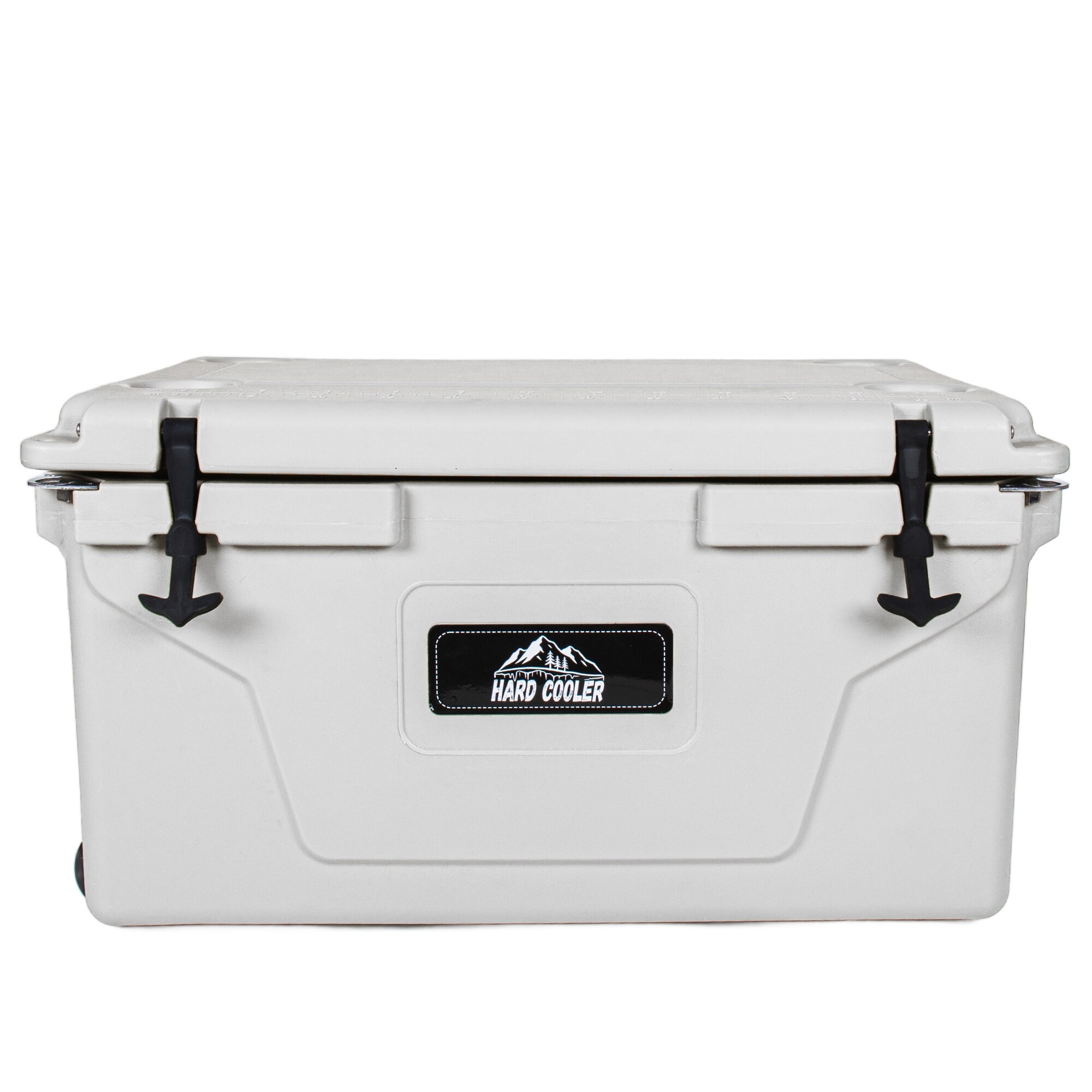 110 Quart Khaki Cooler, Rotomolded Insulated Ice Chest, Heavy-Duty Hard Shell Cooler with 6-10 Day Ice Retention for Camping