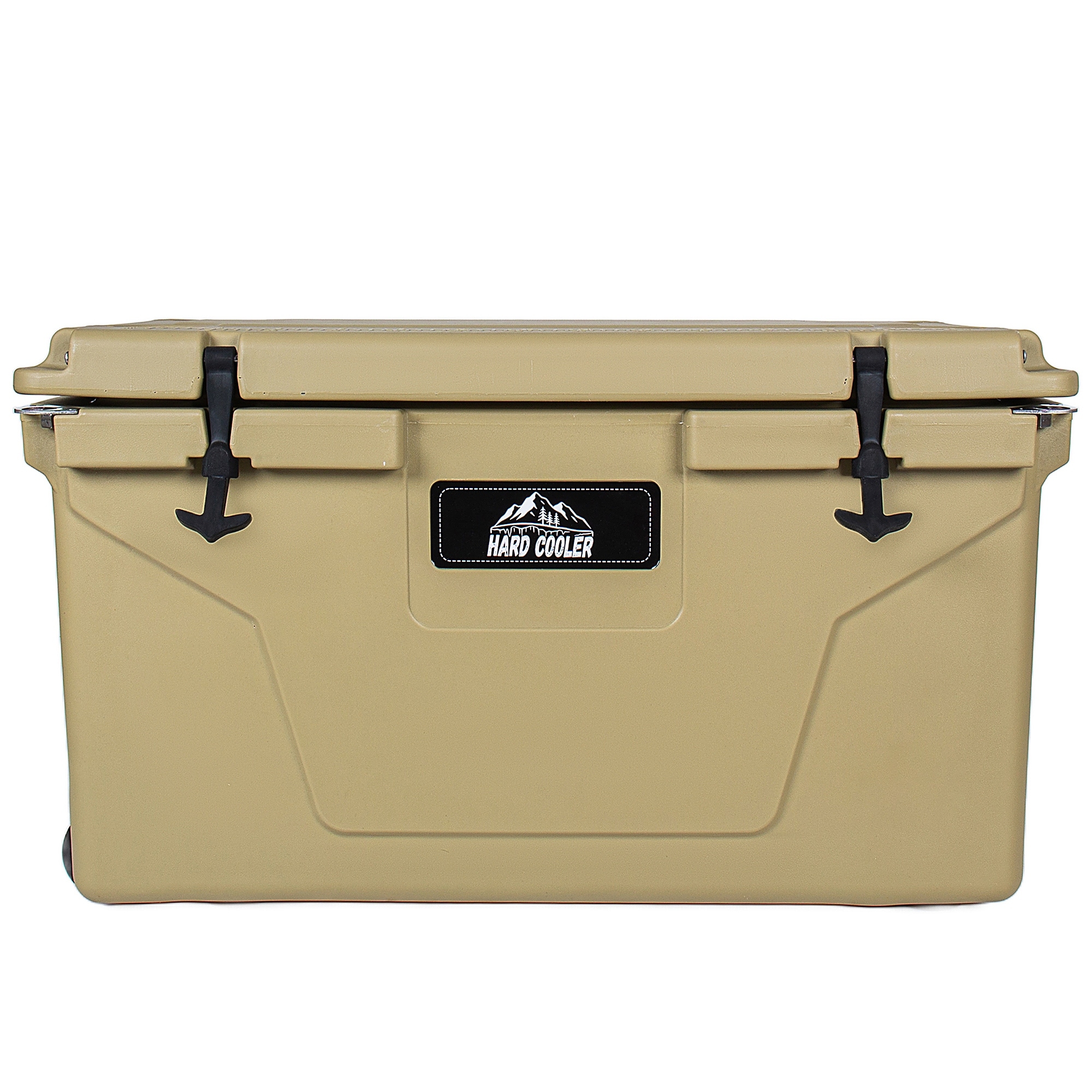 85 Quart Khaki Cooler, Bear-Resistant Rotomolded Ice Chest, Ultra-Tough Insulated Cooler with 6-Day Ice Retention for Camping