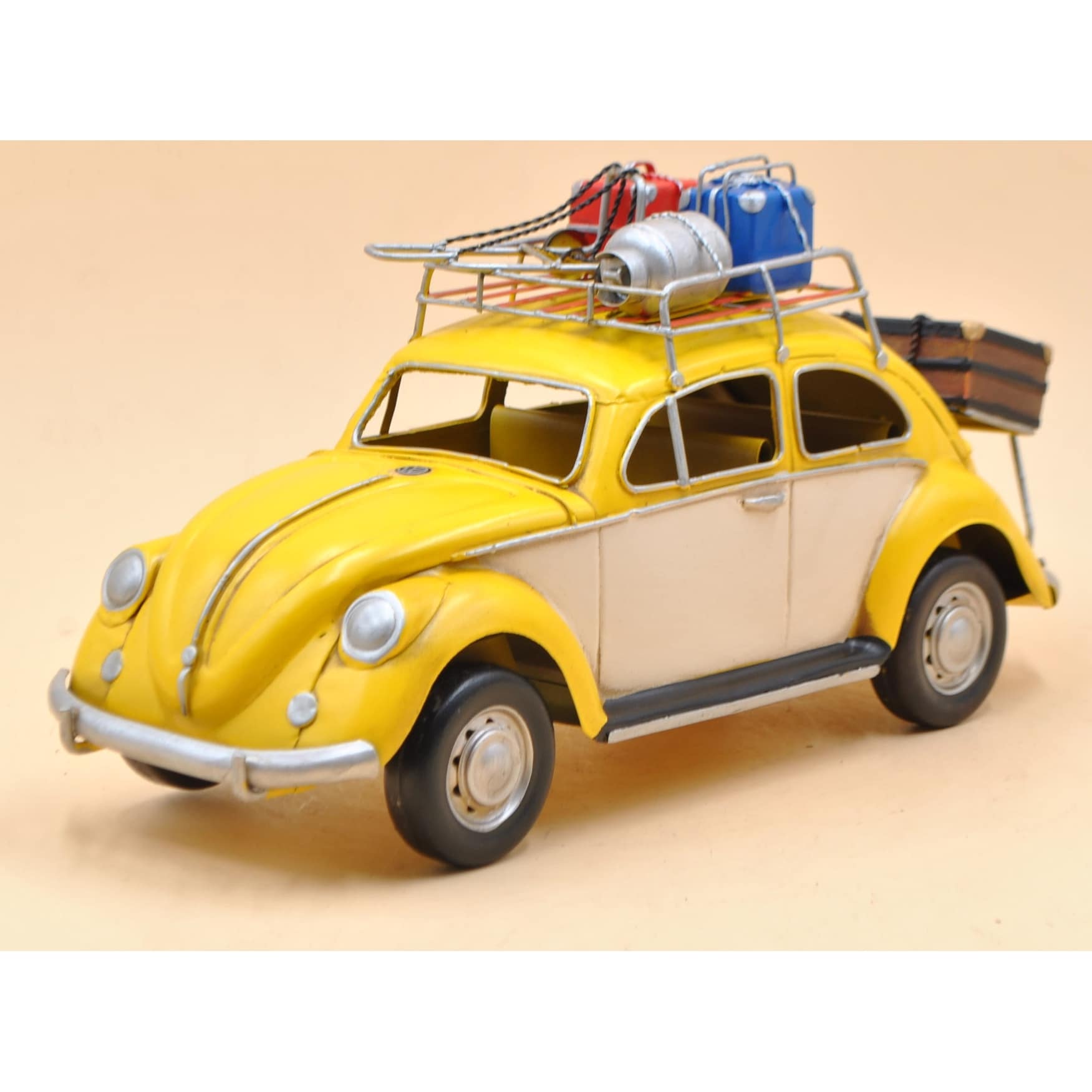 1934 Yellow Vw Beetle Classic Model 1:12-Scale Model Car Home Office Decor Decoration
