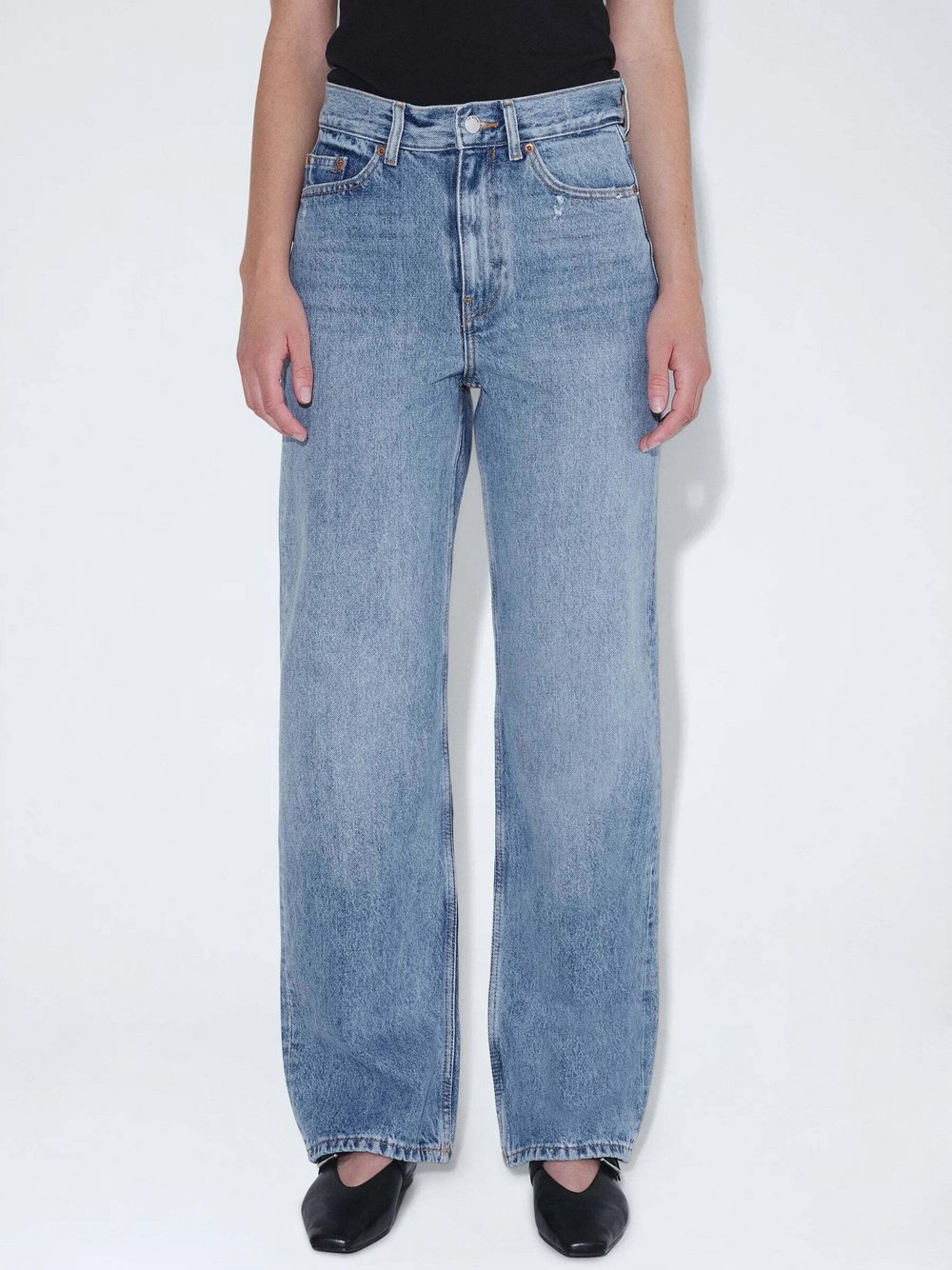 Dr. Denim Jeans – Echo High Straight Damen light stone, 27-30 Image