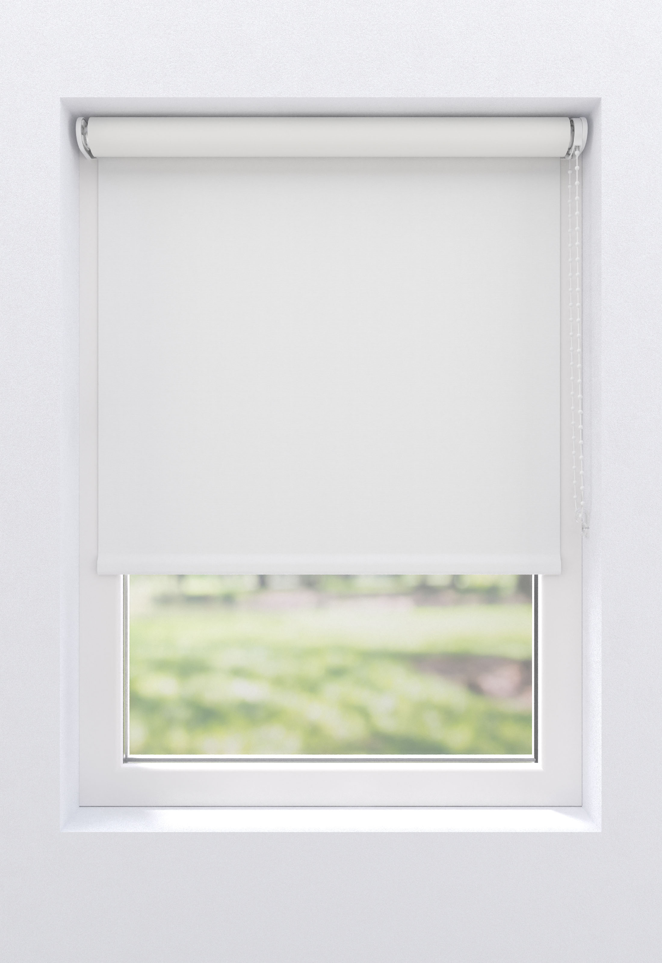 Rollo MY HOME "Ina", weiß (reinweiß, reinweiß, weiß), B:105cm H:190cm, Polyester, Rollos, weiße Rückseite, Klemmfix oder Schraubmontage Image