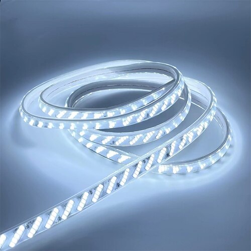 AC 220V LED-Streifen, wasserdicht, flexibel, SMD 2835, 320 LEDs/m, IP65 wasserdicht, für Innen- und Außenbereiche, Gärten, festliche Partystimmung, dekorative Lichtleisten Image