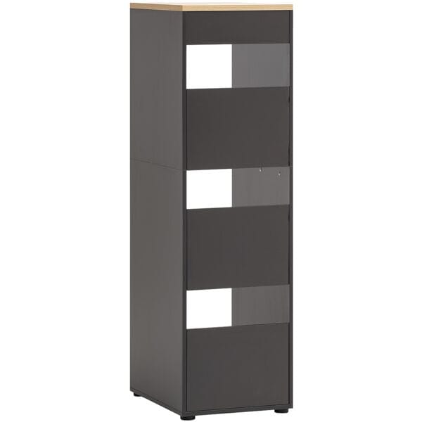 Möbelpartner Mehrzweckschrank »Solea« mit 3 Einwurfschächten grau, 45.1x154.7x60 cm Image