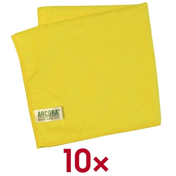 ARCORA 10x Microfasertuch »Basic-Line 210« gelb Image