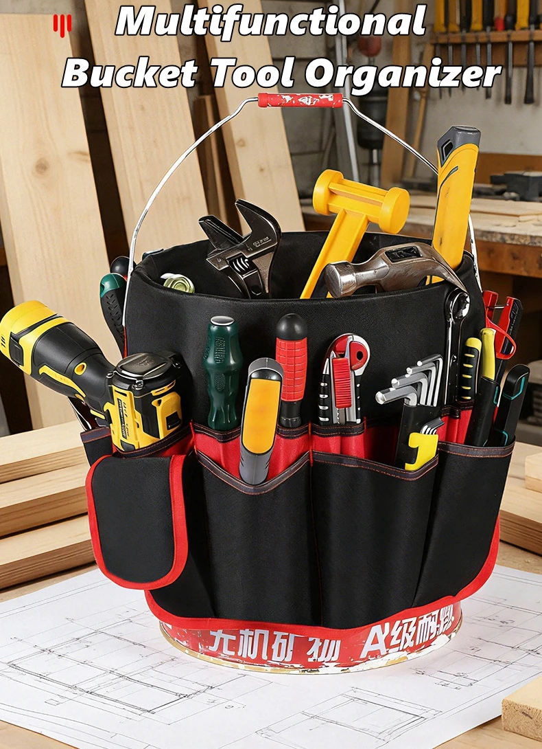 Sac de rangement multi-poches pour outils de jardinage, pochette organisatrice pour outils à main, panier pour accessoires de plantation
