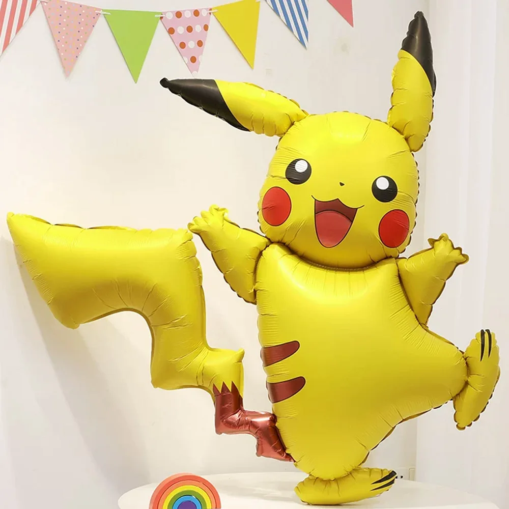 Pokemon Ballon Kinder Geburtstagsparty Dekoration Pikachu Charmander Anime Figur Ballons Niedliche Cartoon Partyzubehör Image