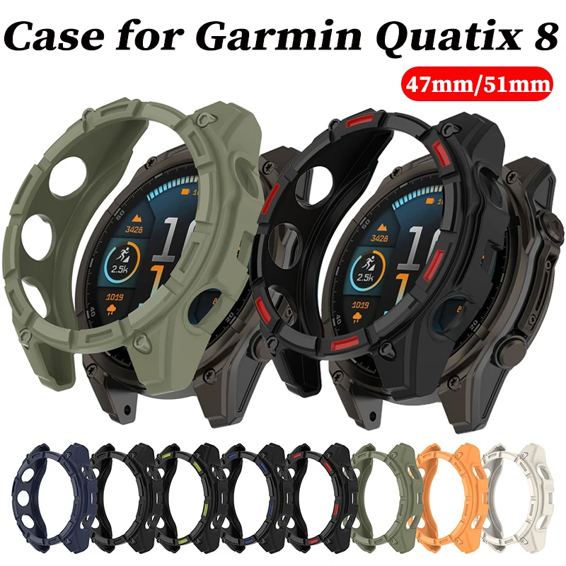TPU-Schutzhülle für Garmin Quatix 8 51 mm 47 mm, weiche Silikon-Stoßfängerhülle, Zubehör für Quatix 8 47 mm 51 mm, Werkzeugschutz Image