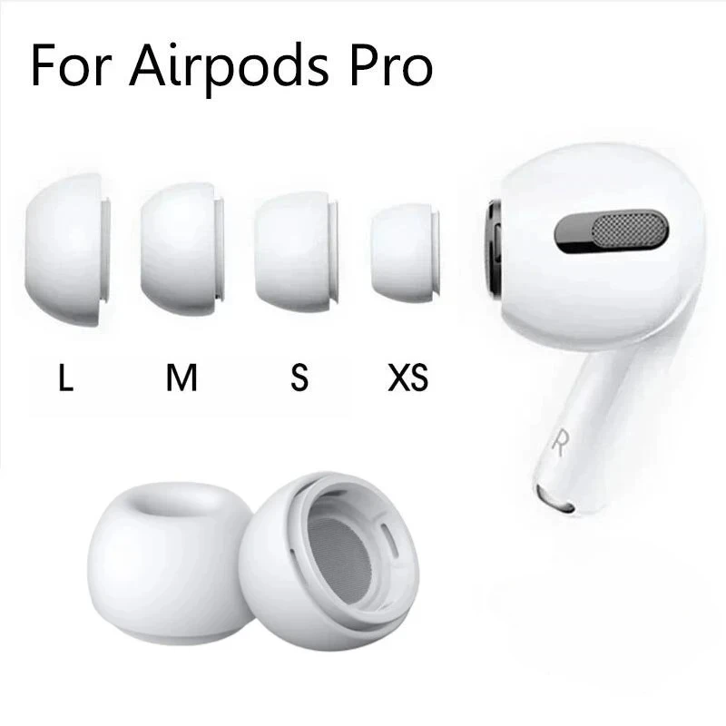 Silikon-Ersatz-Ohrstöpsel für AirPods Pro 1/2, Druckentlastungsloch, Geräuschreduzierende Weiche Ohrpolster Image