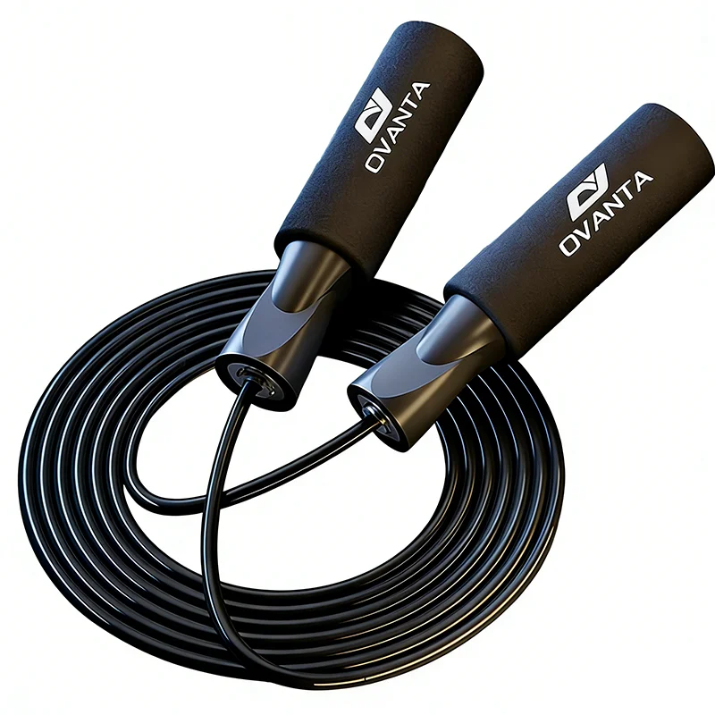 2,8M Fitness-Springseil 360 ° Hochgeschwindigkeits-Langspringseil mit Stahlkern, Unisex, verstellbar, PVC-Springseil Image