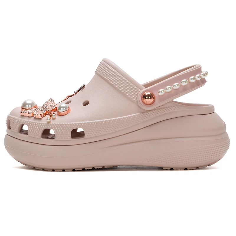 Crocs(Crocs) Herren- und Damenschuhe Butterfly Pearl Puff Clog Slippers Bequeme klassische Clogs 211539-6Ur