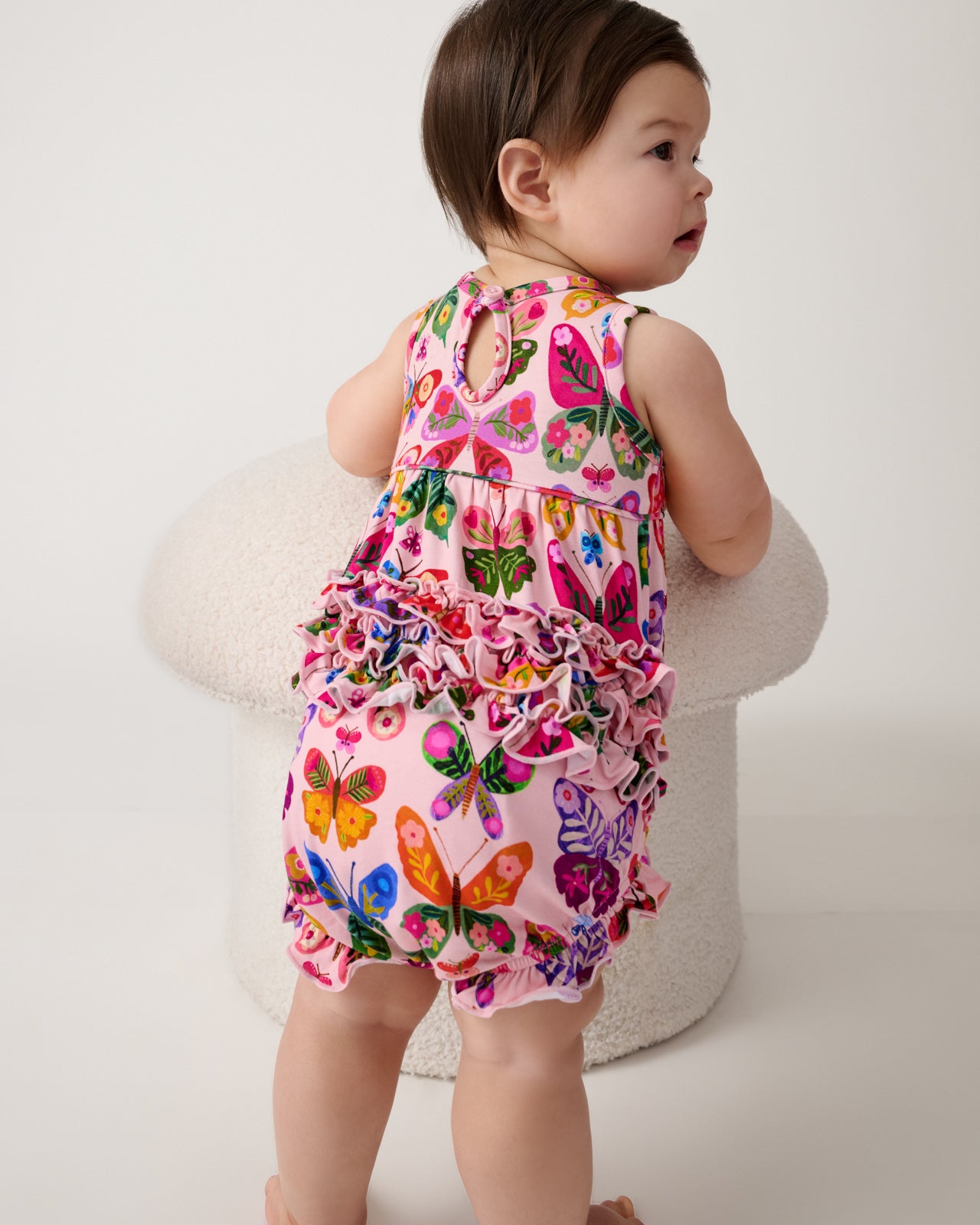Flutter Garden Bamboo Baby Bubble Romper - 3-6 months