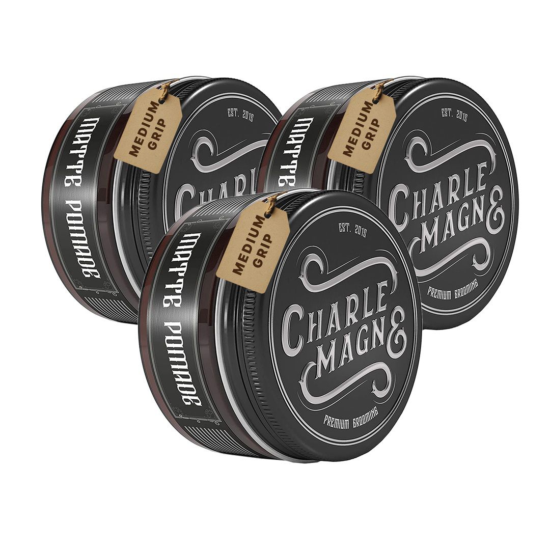 Charlemagne pomata per capelli, set, cera capelli uomo opaca a tenuta