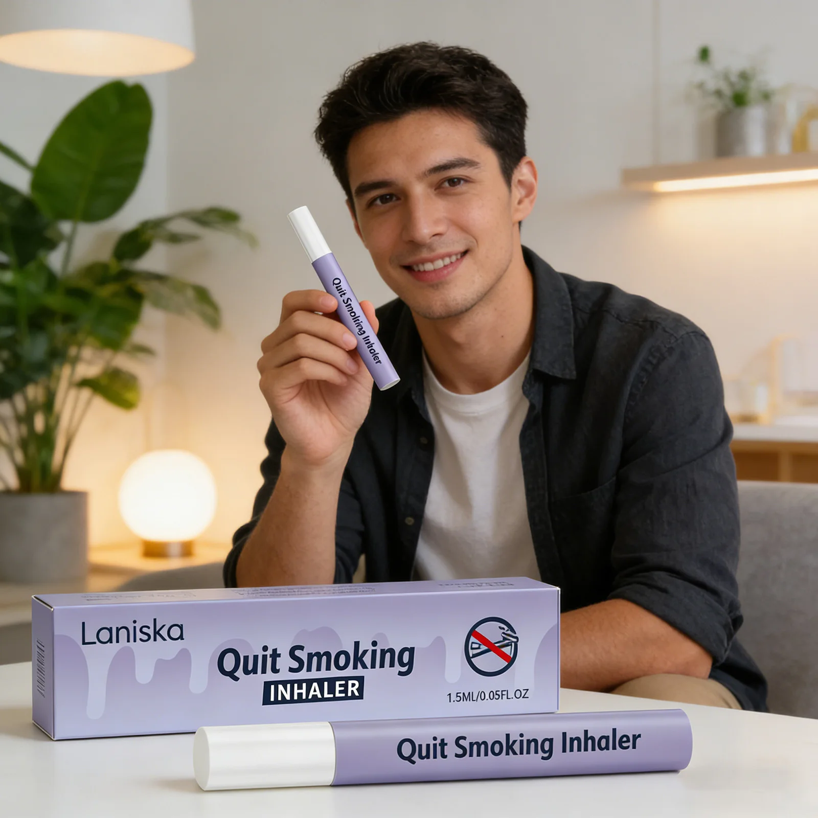 Raucherentwöhnungs-Sticks: Stressabbau, Angstlinderung, gesund, sicher, harmlos, energetisierend – Hilfsmittel zur Raucherentwöhnung 1,8 ml Image