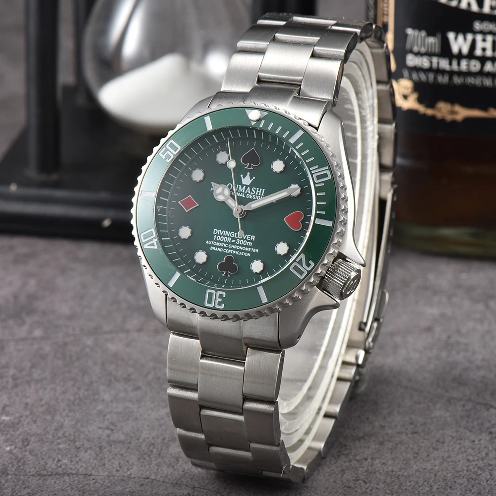 NH35-Uhr, 41-mm-Uhrengehäuse, luxuriöse Herrenuhr, Saphirglas für NH35, automatisches mechanisches Uhrwerk, Herrenuhr Image