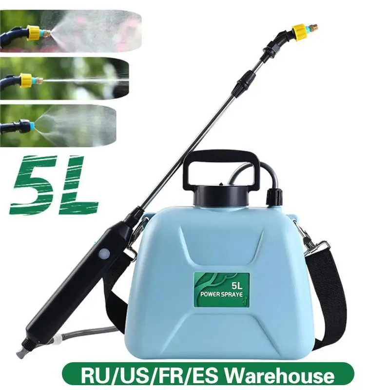 5L Automatischer Elektrischer Sprüher Garten-Pflanzensprüher Handlicher Wiederaufladbarer Sprinkler Zerstäuber Schultergurt-Gießkanne Image