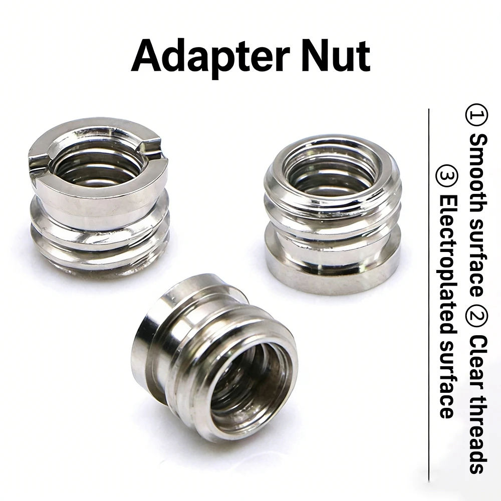 5 Stück 1/4 3/8 Zoll Kamera-Schraubenadapter Stativhalterung Schnellwechsel-Konvertierungsschraube für Kugelkopf Canon DSLR Kamera-Zubehör Image