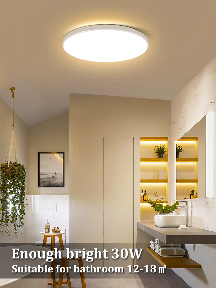 Decke Beleuchtung Led-Panel Licht 220V Kronleuchter Kreis Lumines Wohnkultur Glanz Badezimmer Küche Leuchten Hängen Decke Lampe