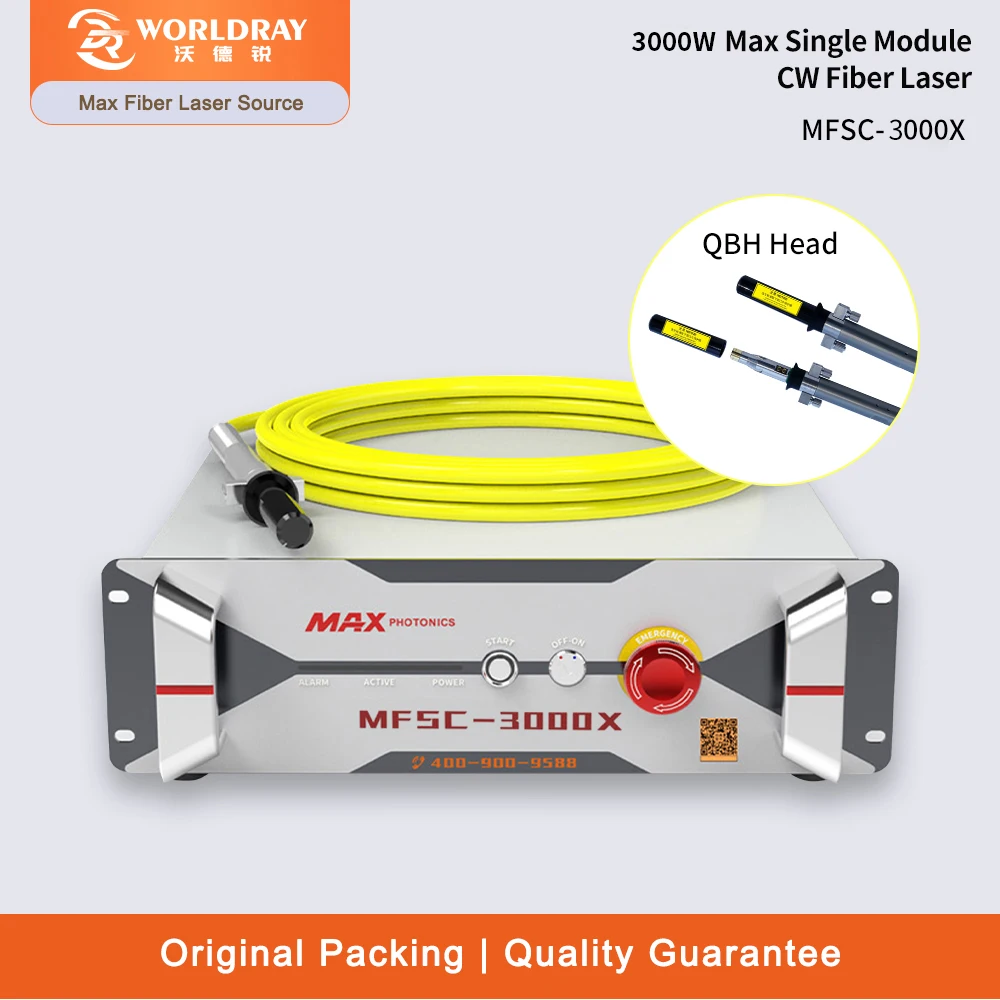 3000W Original MAX Faserlaser-Quelle MFSC-3000X für Edelstahl Kohlenstoffstahl Aluminium Kupfer Schneiden Direkt ab Werk Image
