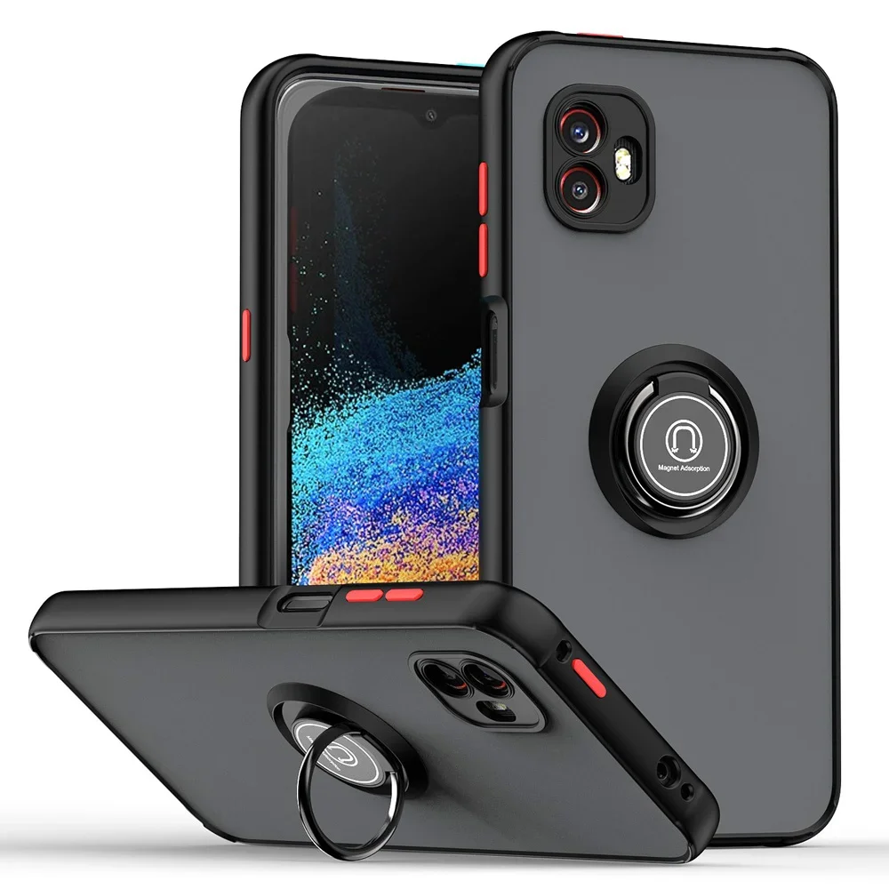Rüstung matt Fall für Samsung Galaxy Xcover 7 Xocver 6 Pro Cover Ring Magnet halter Stand stoßfest Coque Fundas Image