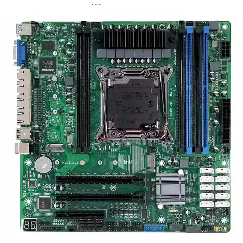 Intel Xeon E5 V3 V4 C612 X99 NAS-Motherboard Soft-Router Netzwerkgerät DDR4 DIMM LGA2011 10 SATA-Server 4*2,5G LAN-Anschlüsse PCIe Image