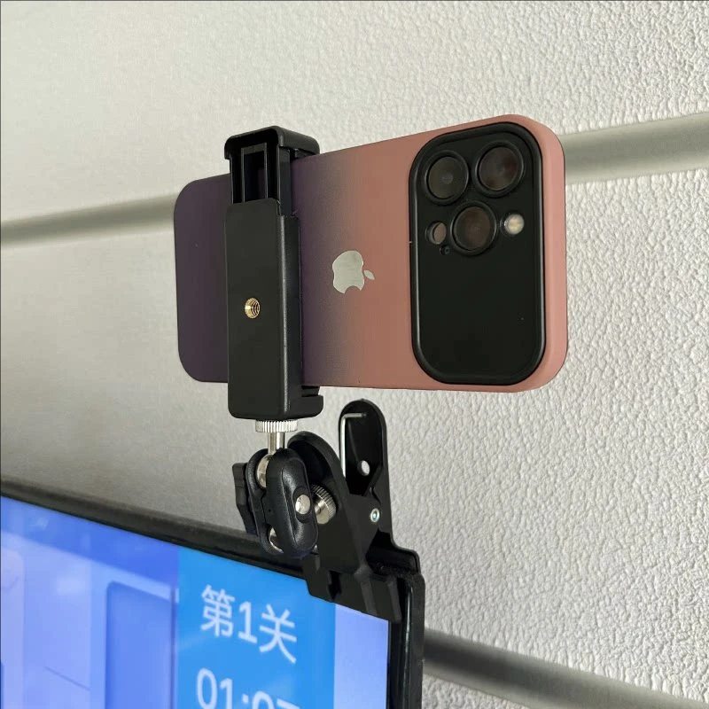 Mini Federklemmen-Ständer Desktop-Telefonhalter Live-Kamera Computer-Schminkbox Telefonständer Image