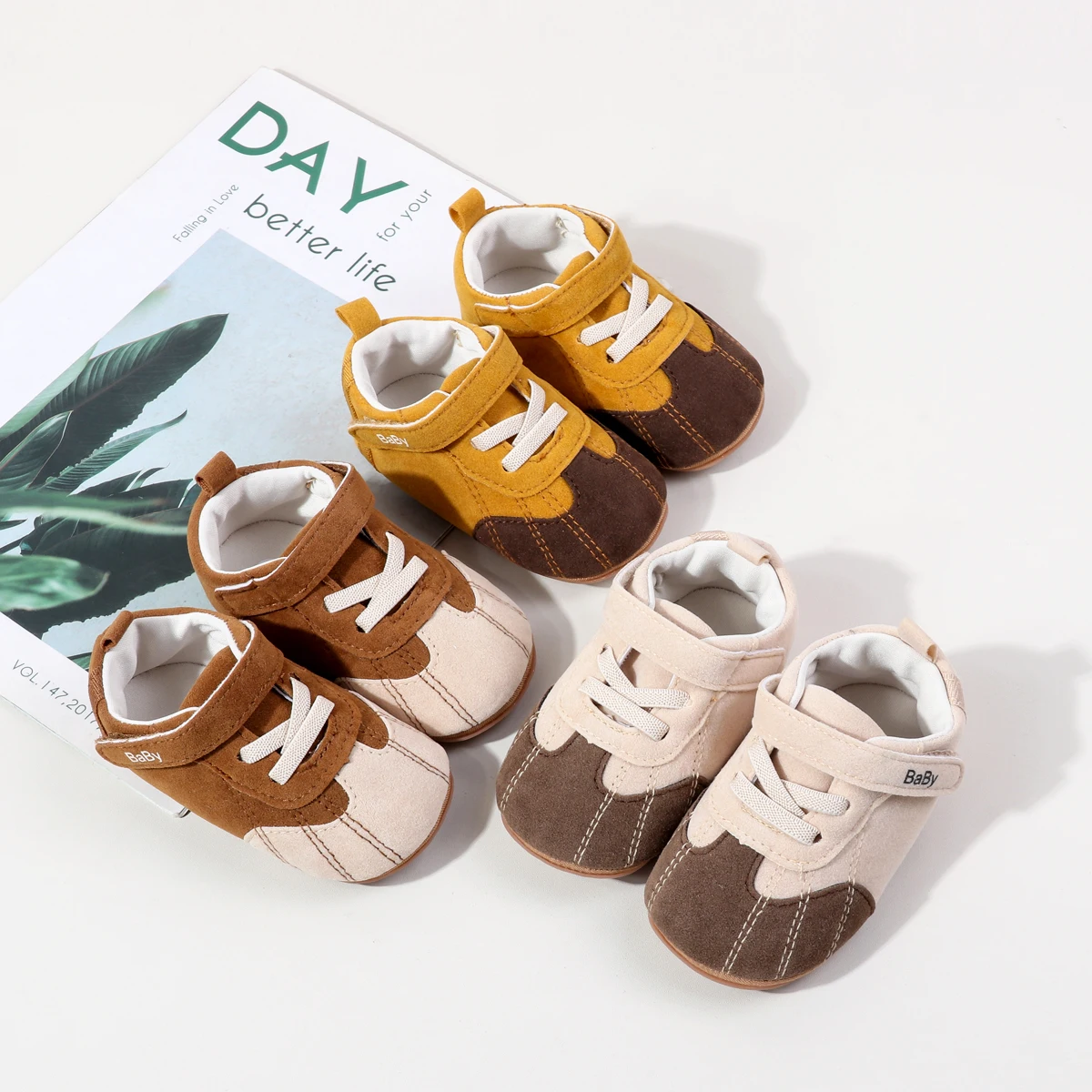 Frühlings- und Herbstschuhe für Babys und Kleinkinder, erste Lauflernschuhe für drinnen und draußen, für 0-18 Monate alte Babys, Unisex-Sneaker
