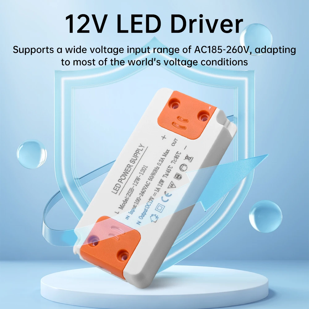 DC 12V LED-Treiber, dünner Konstantspannungsantrieb, Stromeingangsspannung AC185-260V, Leistung 12W/18W/24W/36W Power Control Board Image