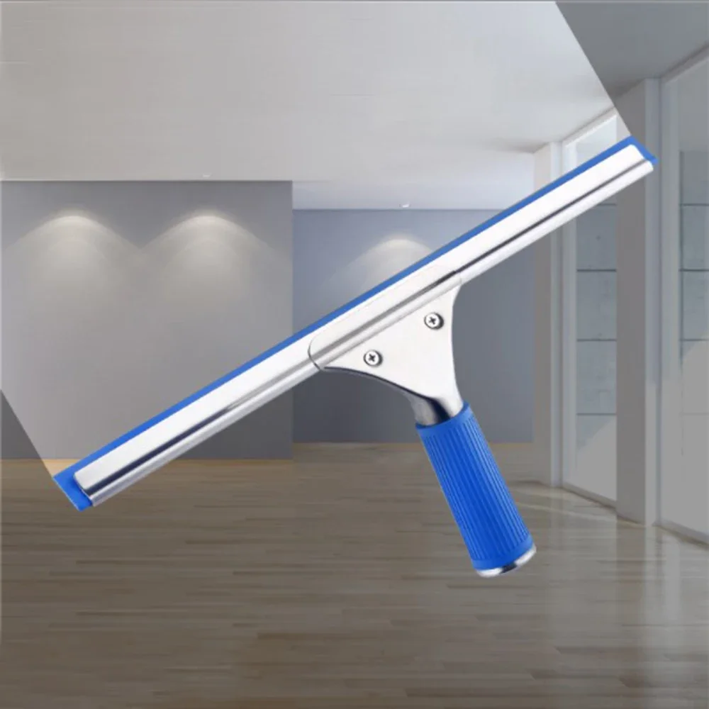 15/25/35/45cm blaue Fensterglas reinigung Rakel blatt Wischer reiniger Home Dusche Badezimmer b53b Image